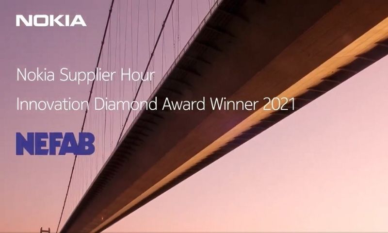 Nefab heeft de Nokia Global Supplier Award for Innovation gewonnen. 