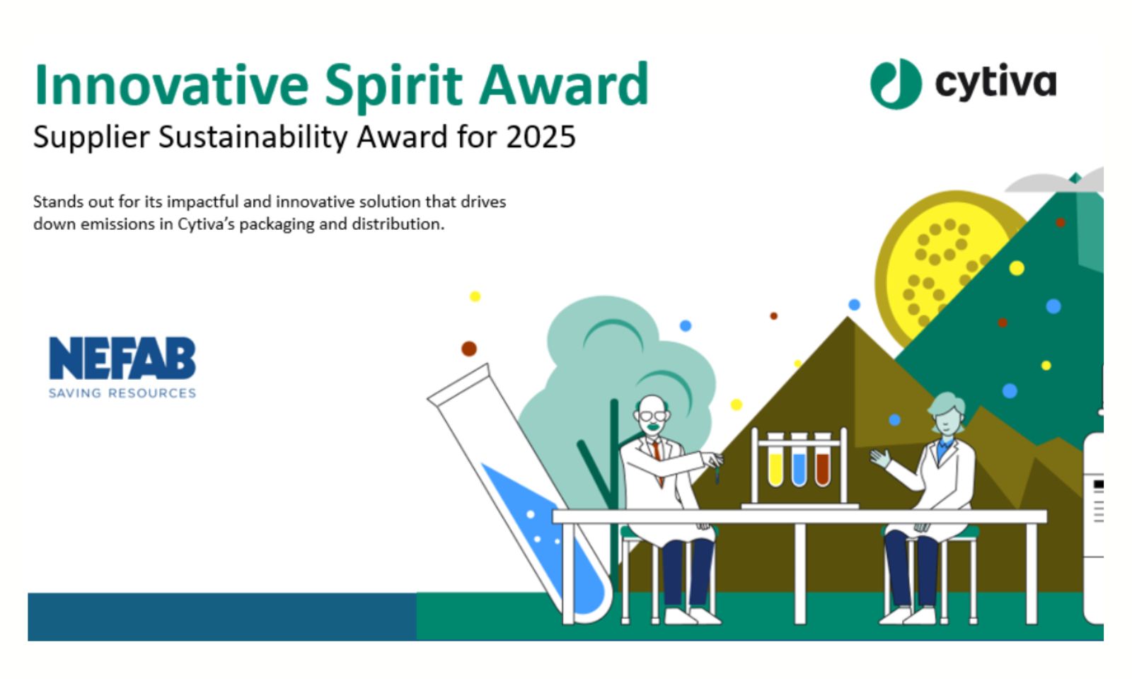 Premio Cytiva al Espíritu Innovador para Nefab 2025