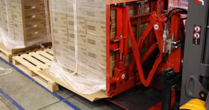 Rehausse de palette en carton unidirectionnel durable