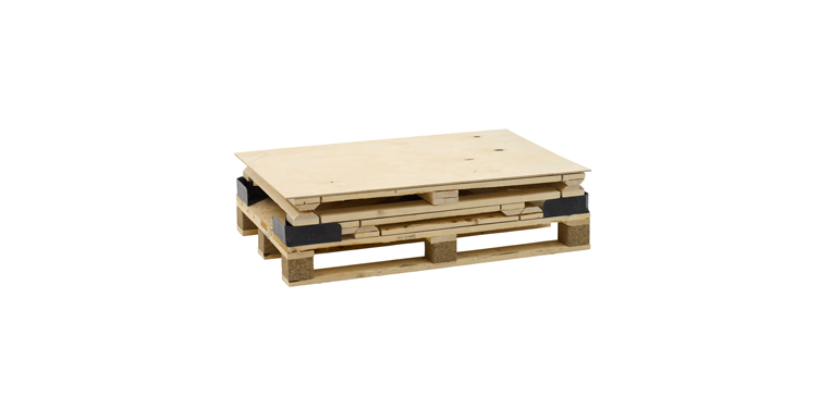 Jaula de madera para embalaje plegable Cratepak